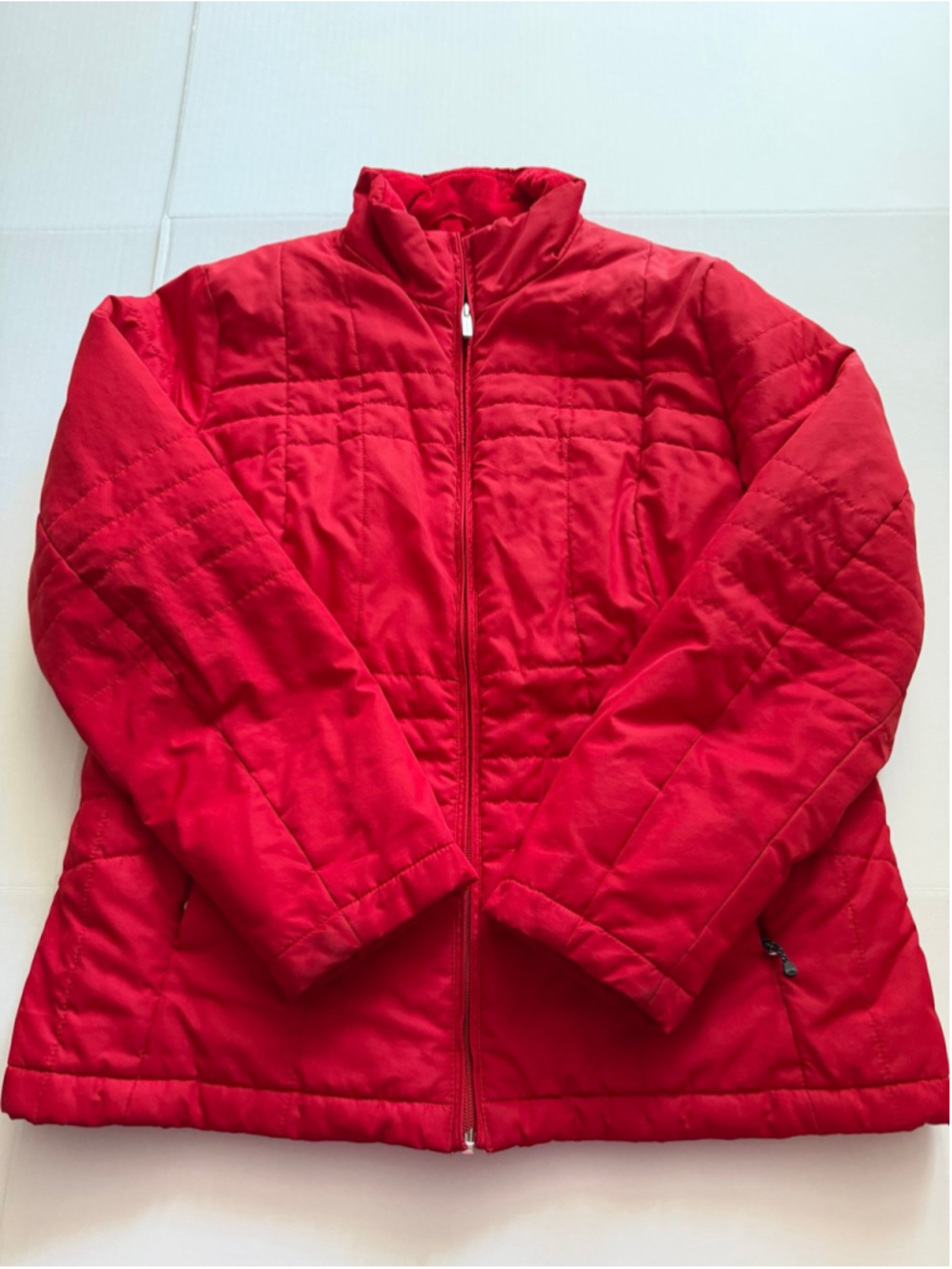 Lands End quilted jacket partially lined sz 14/16 women’s
